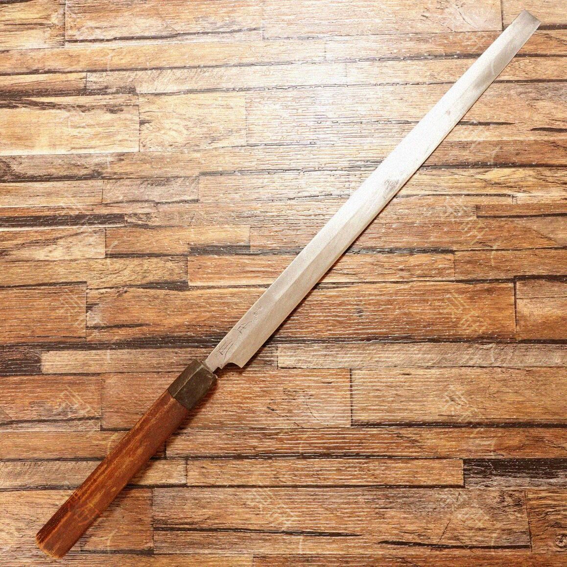 A0102)未使用品　高級　宗晴 蛸引包丁　本水牛角柄　水牛300 A0102)美品 高級 宗晴 蛸引包丁 本水牛角柄 水牛300 調理器具