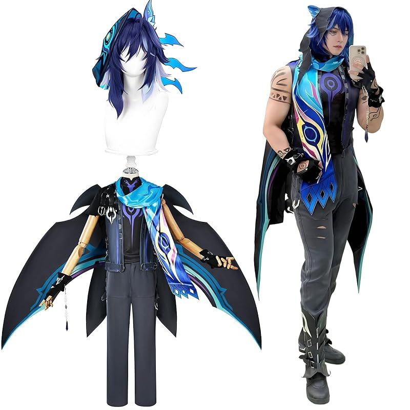 原神 オロルン ウィッグ・衣装・ブーツ・タトゥーのセット売り 原神