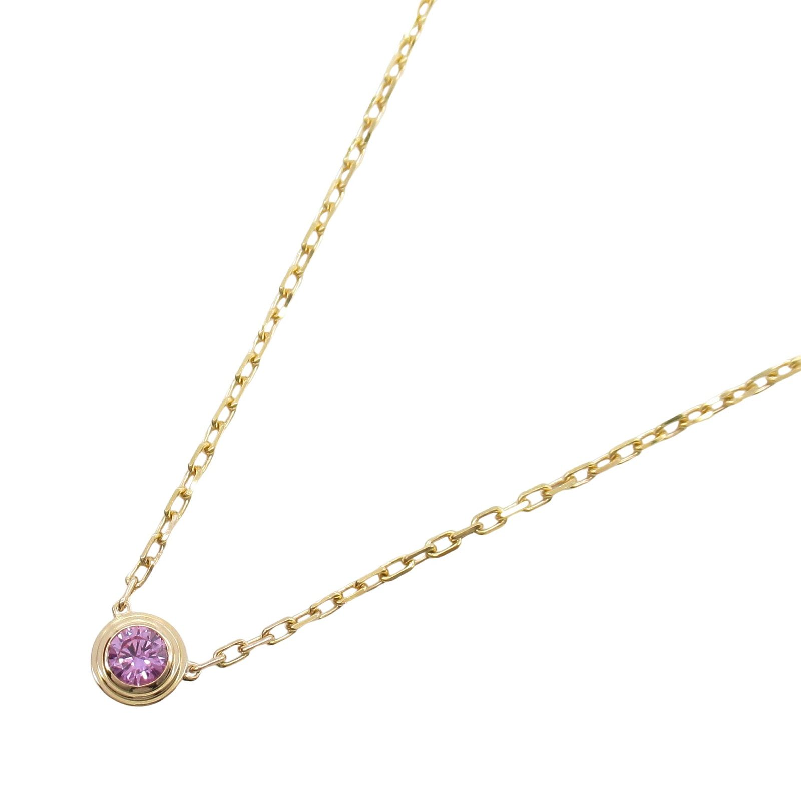 カルティエ CARTIER ネックレス ダムール ピンクサファイア ネックレス 