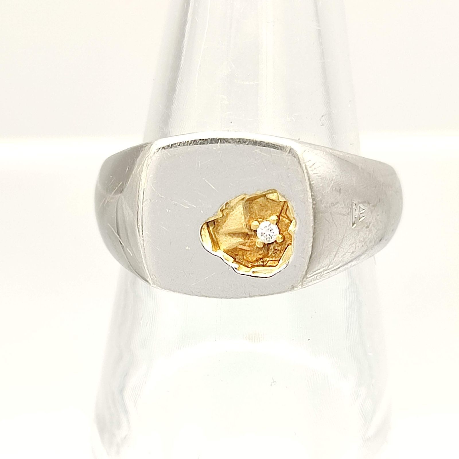 美品】Tom Wood トムウッド Mined Ring Small Diamond
