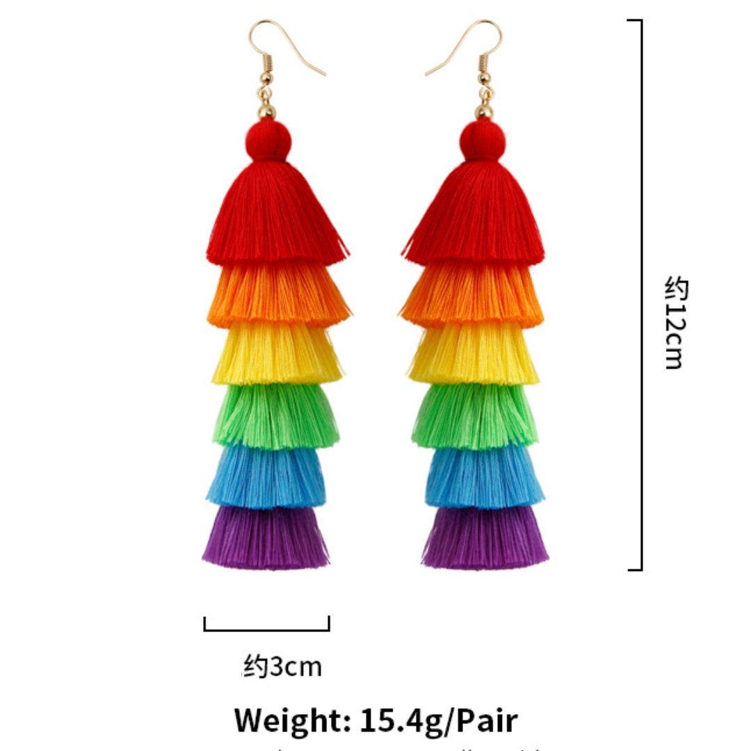 カラフルタッセルフリンジセット90個 カラフルタッセルフリンジセット