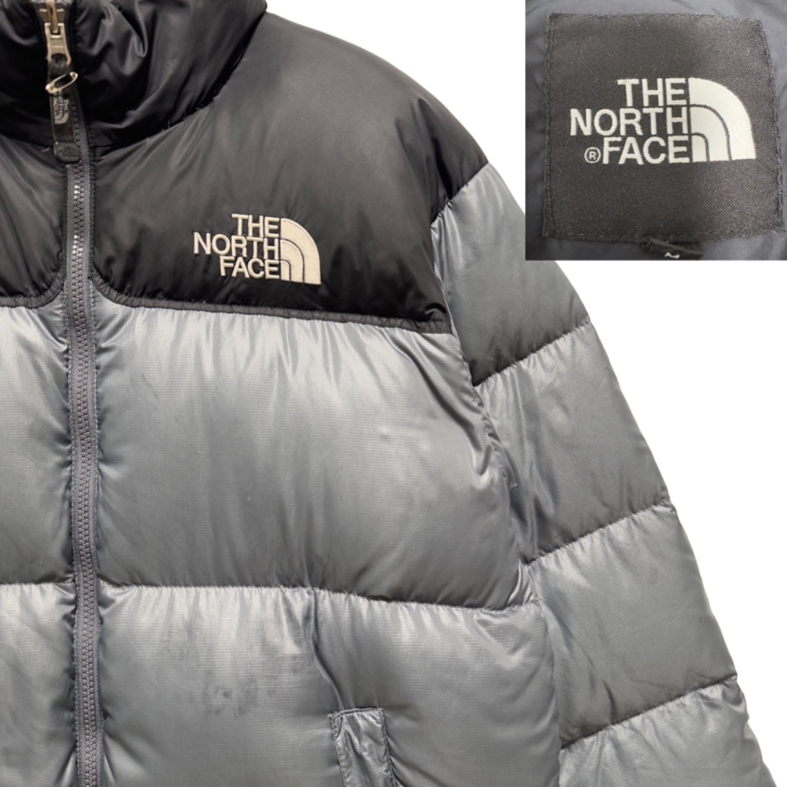 THE NORTH FACE ダウンジャケット Lサイズ グレー／プラック