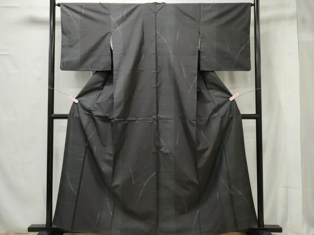 平和屋着物□本場大島紬 9マルキ 泥染め 吉祥間道 正絹 逸品  