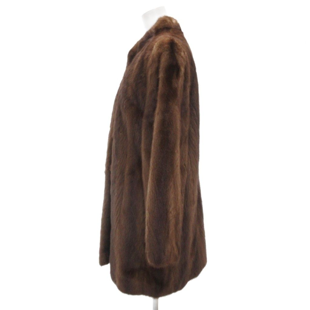 SAGA MINK ブラウン 毛皮コート サイズ11 サガミンク SAGA MINK LUPIAN FUR ファーコート ミンクファー