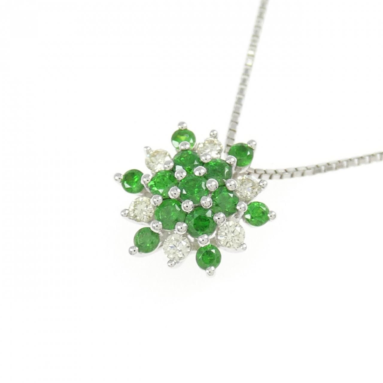 ご予約 デマントイド ネックレス K18WG デマントイドガーネット ネックレス 0.46CT - メルカリ