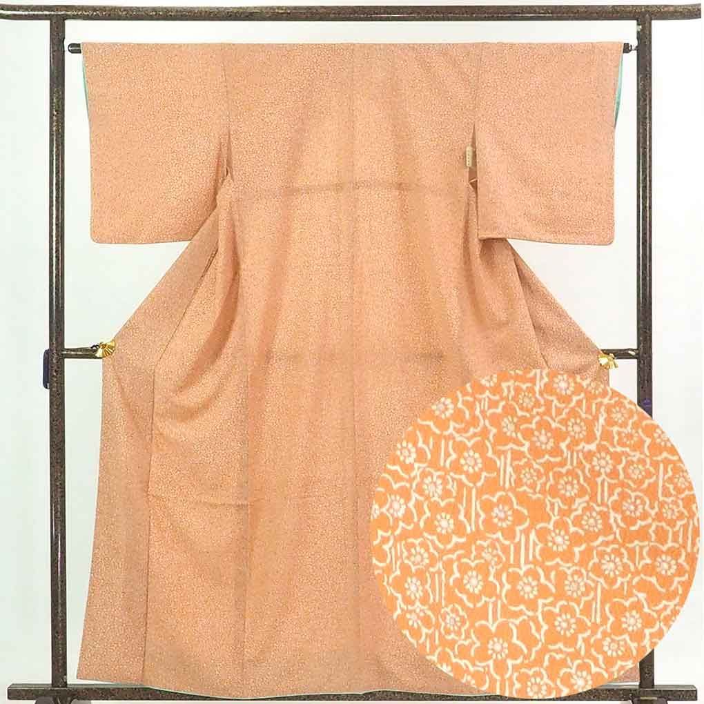 紬 身丈159cm 裄64cm 前幅24.5cm 後幅30cm 袖丈57cm 袷仕立