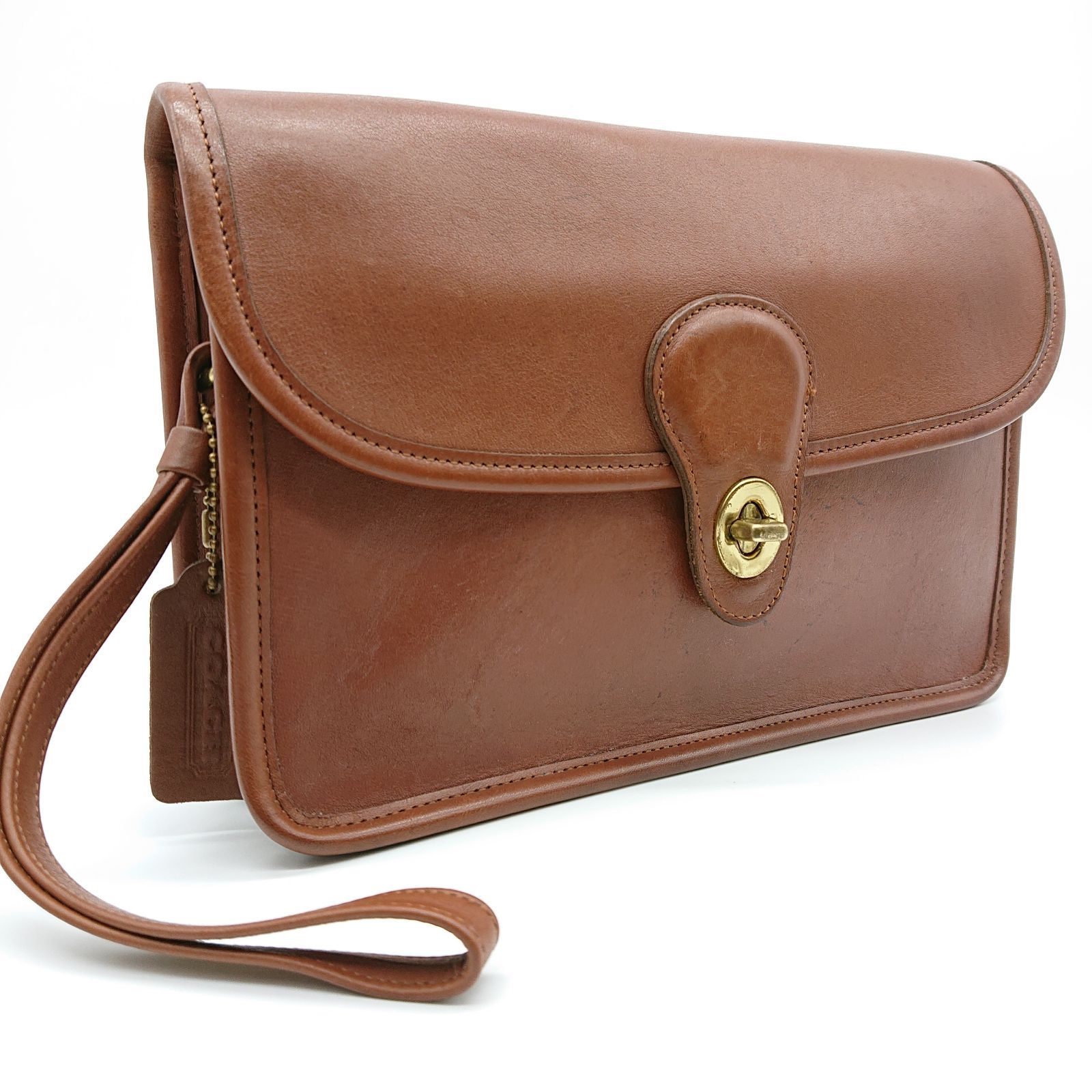 COACH オールドコーチ クラッチバッグ セカンドバッグ ブラウン レザー  