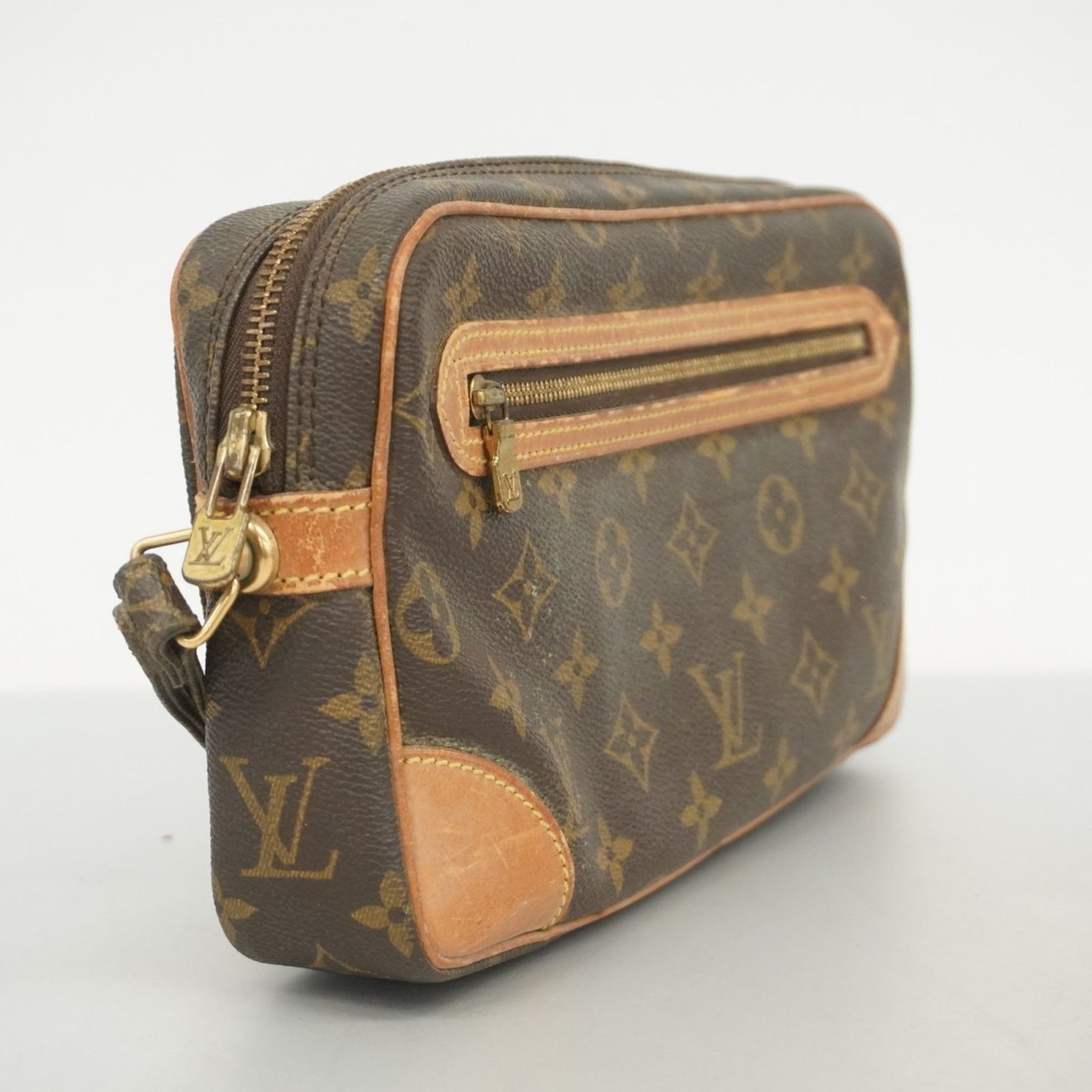 ルイヴィトン　クラッチバッグ　マルリードラゴンヌGM モノグラム　ブラウン LOUIS VUITTON 本物 ルイヴィトン LV マルリードラゴンヌ GM