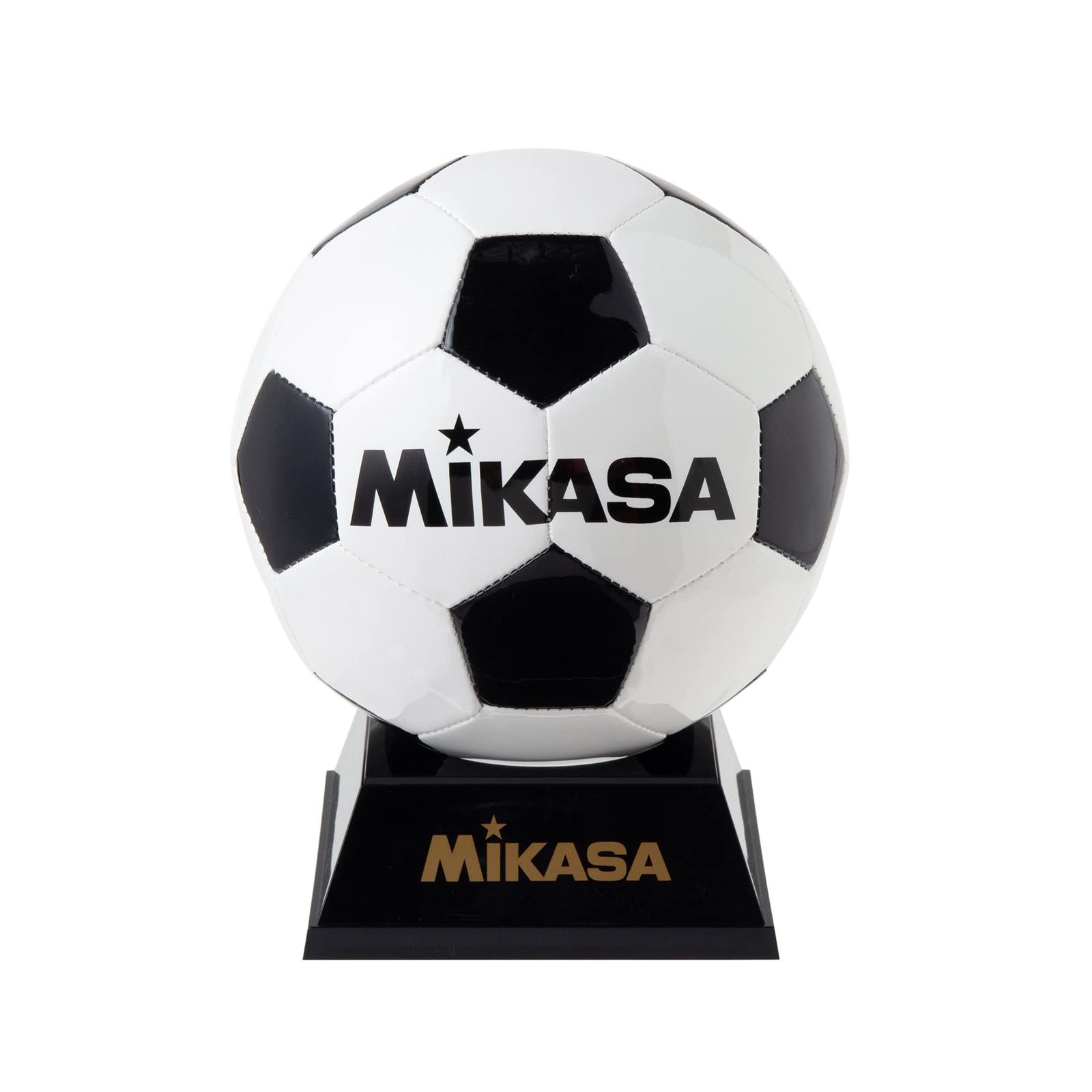 新品 ミカサ(MIKASA) 記念品用 サッカー バスケ ドッジ ハンド 水球 (飾れるボール架台付き) マスコットボール