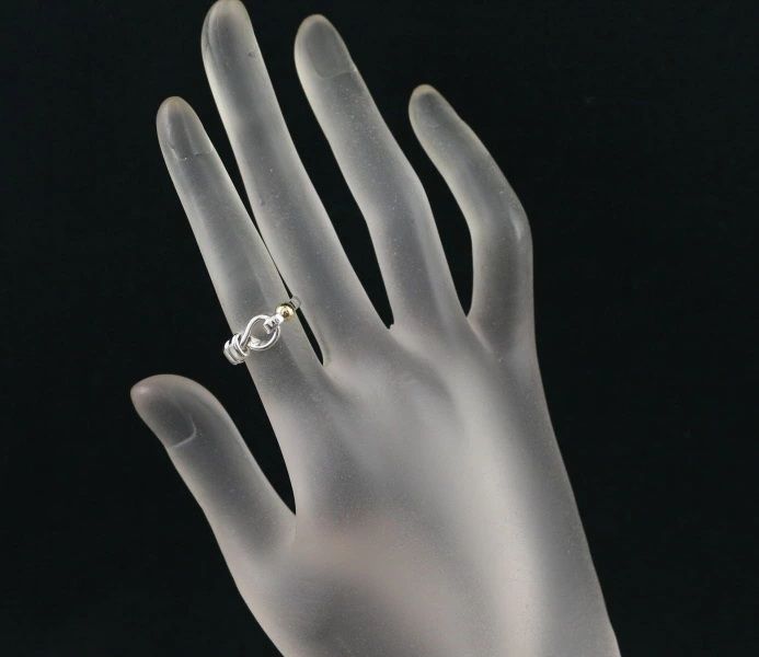 とーこページ ティファニー リング フック&アイ 12号 シルバー 925/K18YG #174791