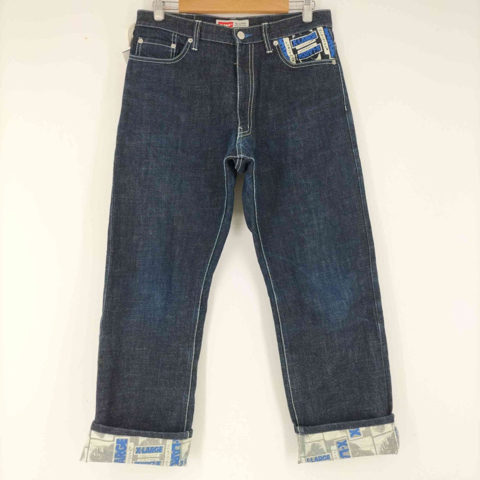 00s NITRAID ドープフォレスト デニム パンツ ロゴ 柄 インディゴ エクストララージ XLARGE 00S インディゴデニムパンツ OGロゴ