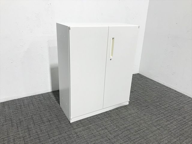 両開き書庫 HS スチールキャビネット 内田洋行 ウチダ オフホワイト