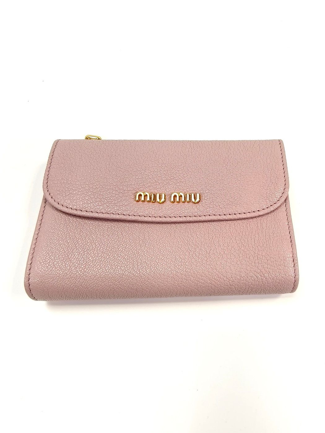 ミュウミュウ miumiu ピンク ハート マドラス 二つ折り 財布 ミュウ