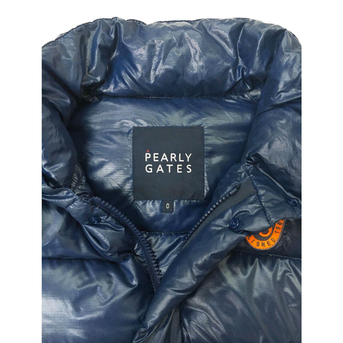 PEARLY GATESパーリーゲイツ フード付きジャケット ネイビー サイズ1 中古 レディース パーリーゲイツ PEARLY GATES ダウンジャケット