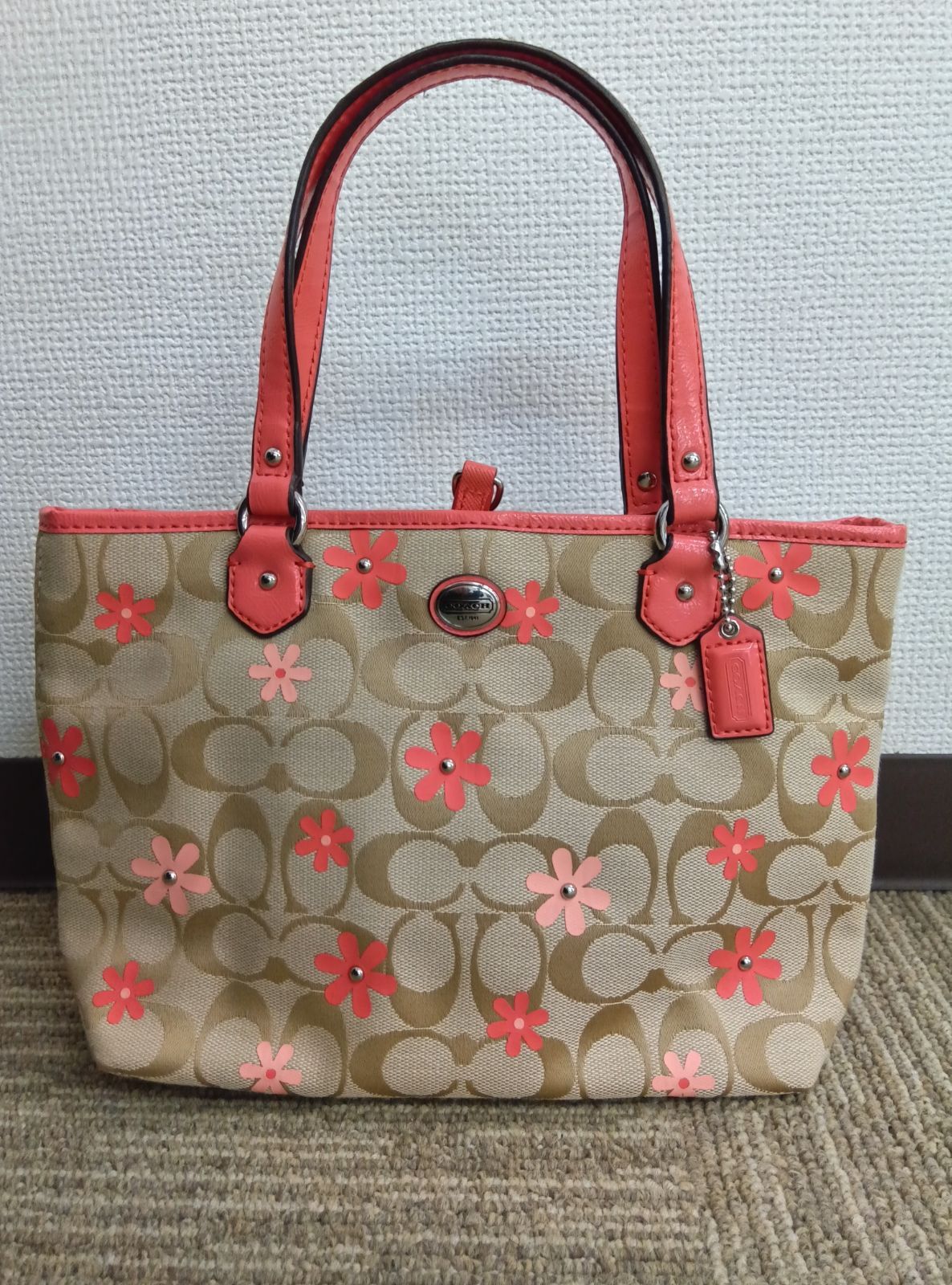 COACH コーチ ハンドバッグ 花柄 - メルカリ