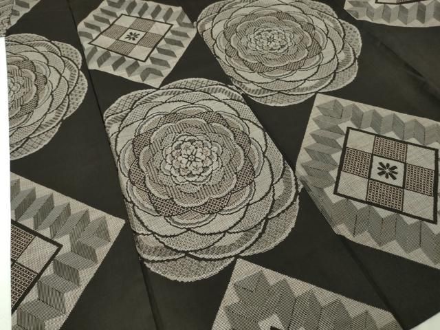 平和屋本店□希少 本場大島紬 現代龍郷絣 鈴乃屋扱い 逸品 DZAA4861kh5