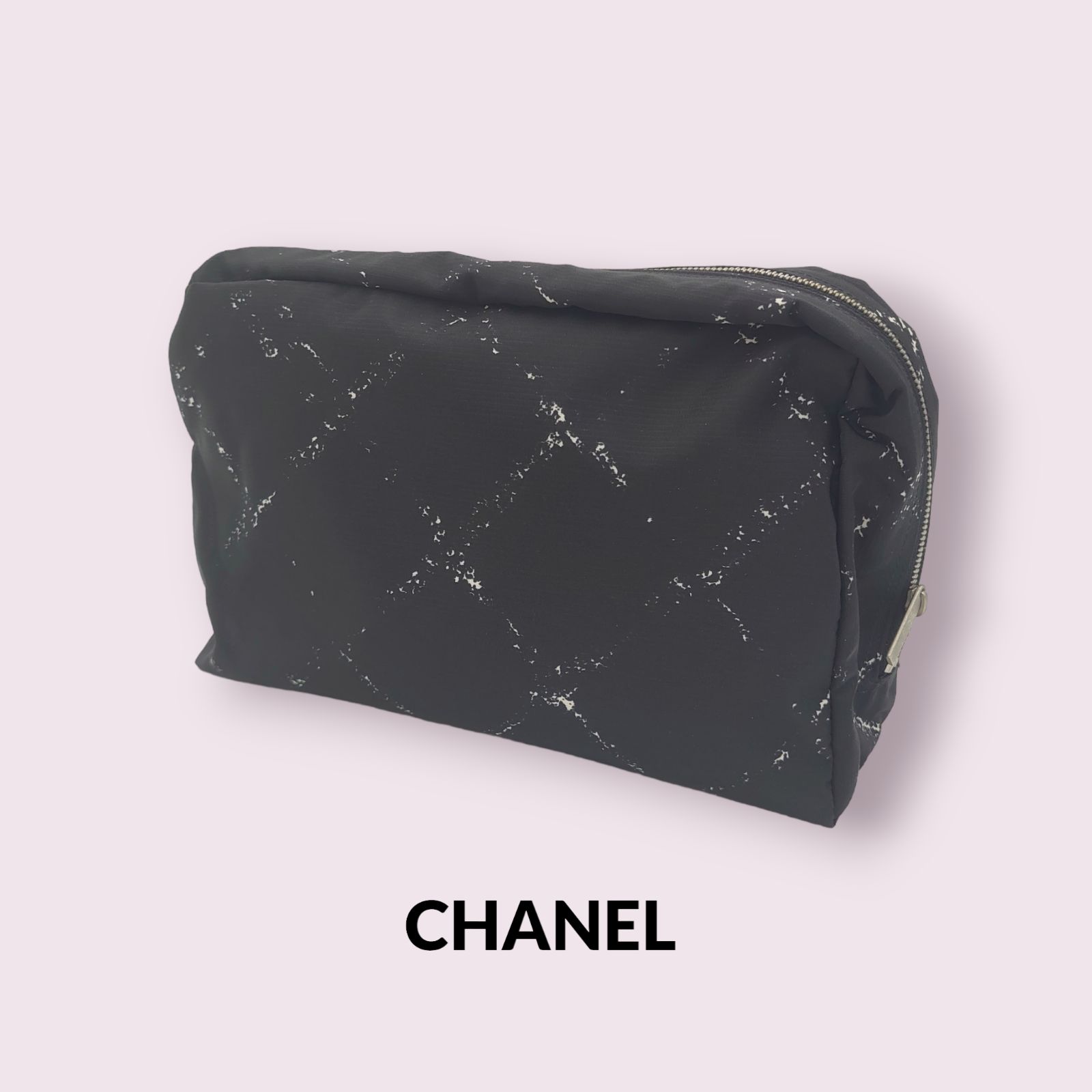 シャネル CHANEL ポーチ 格子柄 トラベルライン レディース - ポーチ