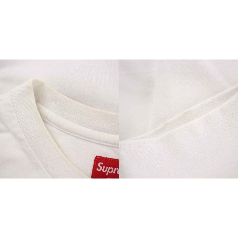 シュプリーム SUPREME 19AW トレードマークロングスリーブトップ Trademark L/S Top Tシャツ カットソー ロンT 長袖  クルーネック バックロゴプリント M 白 ホワイト 黒 ブラック /NW30 - メルカリ