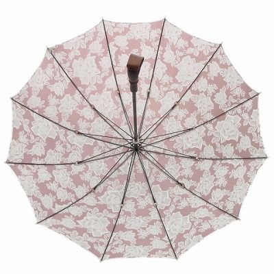 福井洋傘 ZENZA タグ付き あじさい 超撥水雨傘 ピンク系 ホワイト  