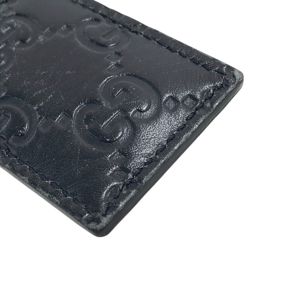 GUCCI グッチ キーホルダー キーリング グッチシマ ネイビー系