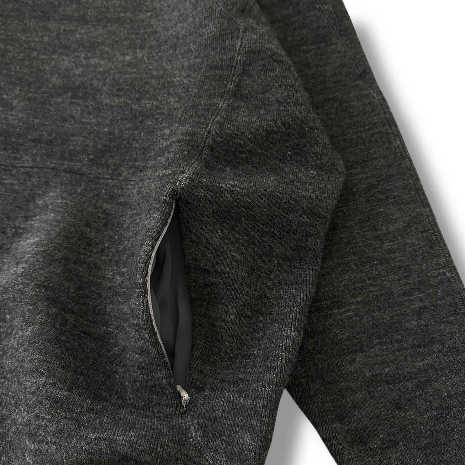 PGG ポリエステルヤーン ニット セットアップ 杢グレー S〜Mサイズ相当