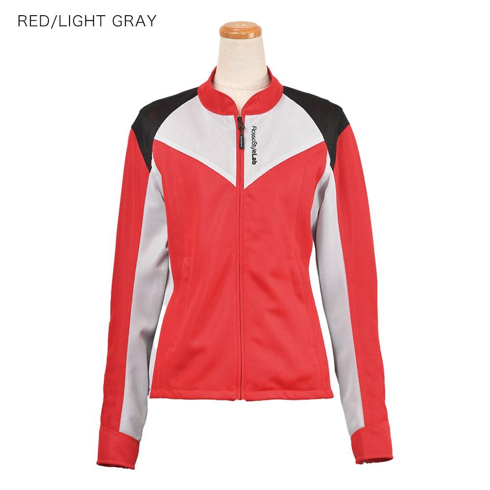 在庫限り 春夏 モデル レディース バイク用 ライダースメッシュジャケット 肩 肘 脊椎 胸部 プロテクター付属 Rosso StyleLab ロッソスタイルラボ 4サイズ ROJ-105 バイク 女性用 インナー プロテクター付き