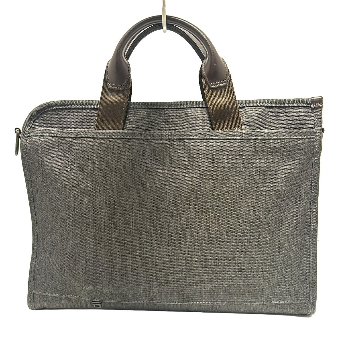 TUMI(トゥミ) ビジネスバッグ - 26303110CHRO ダークグレー×ダークブラウン 本体ロックなし レザー - メルカリ