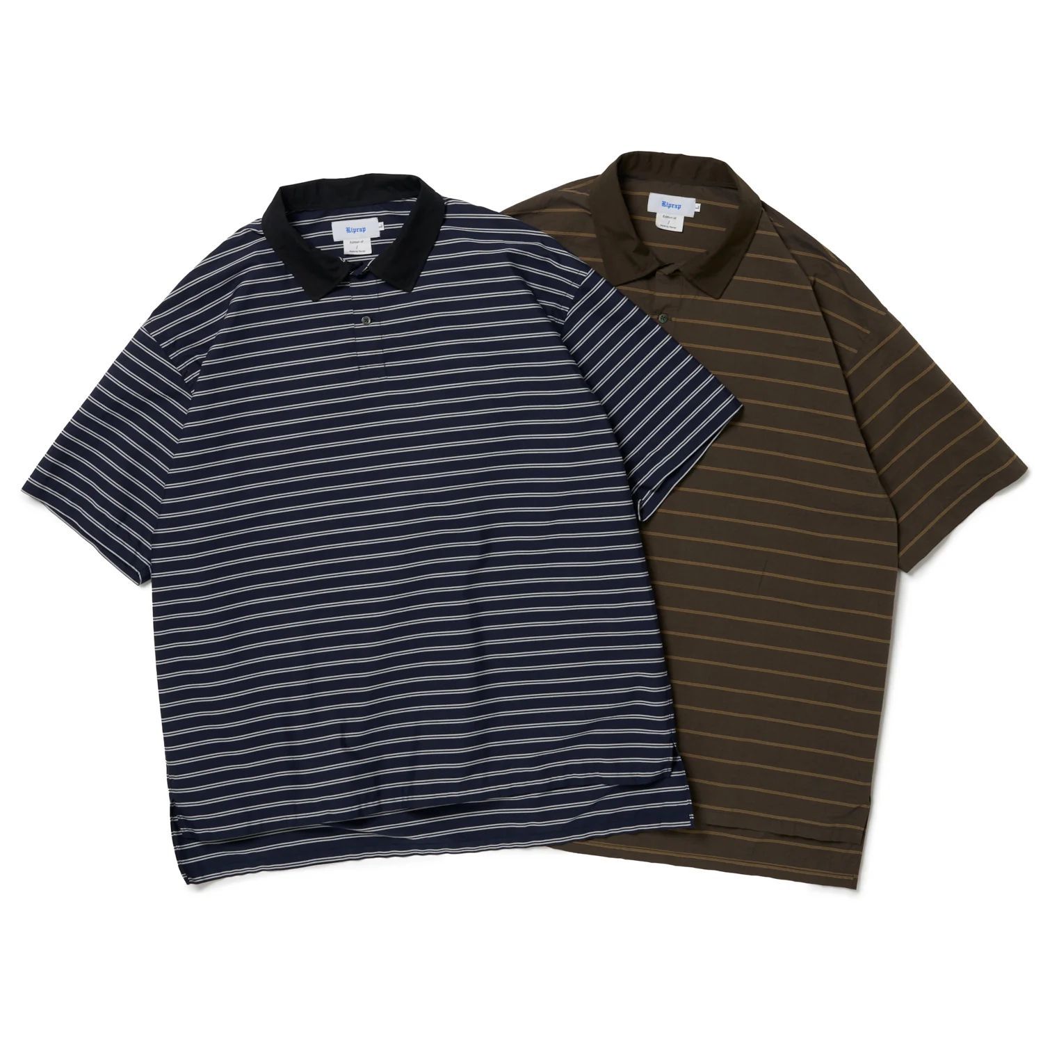 Riprapリップラップ ポロシャツ Riprap リップラップ POLO SHAPED SH S/S(POPLIN/TYPEWRITER