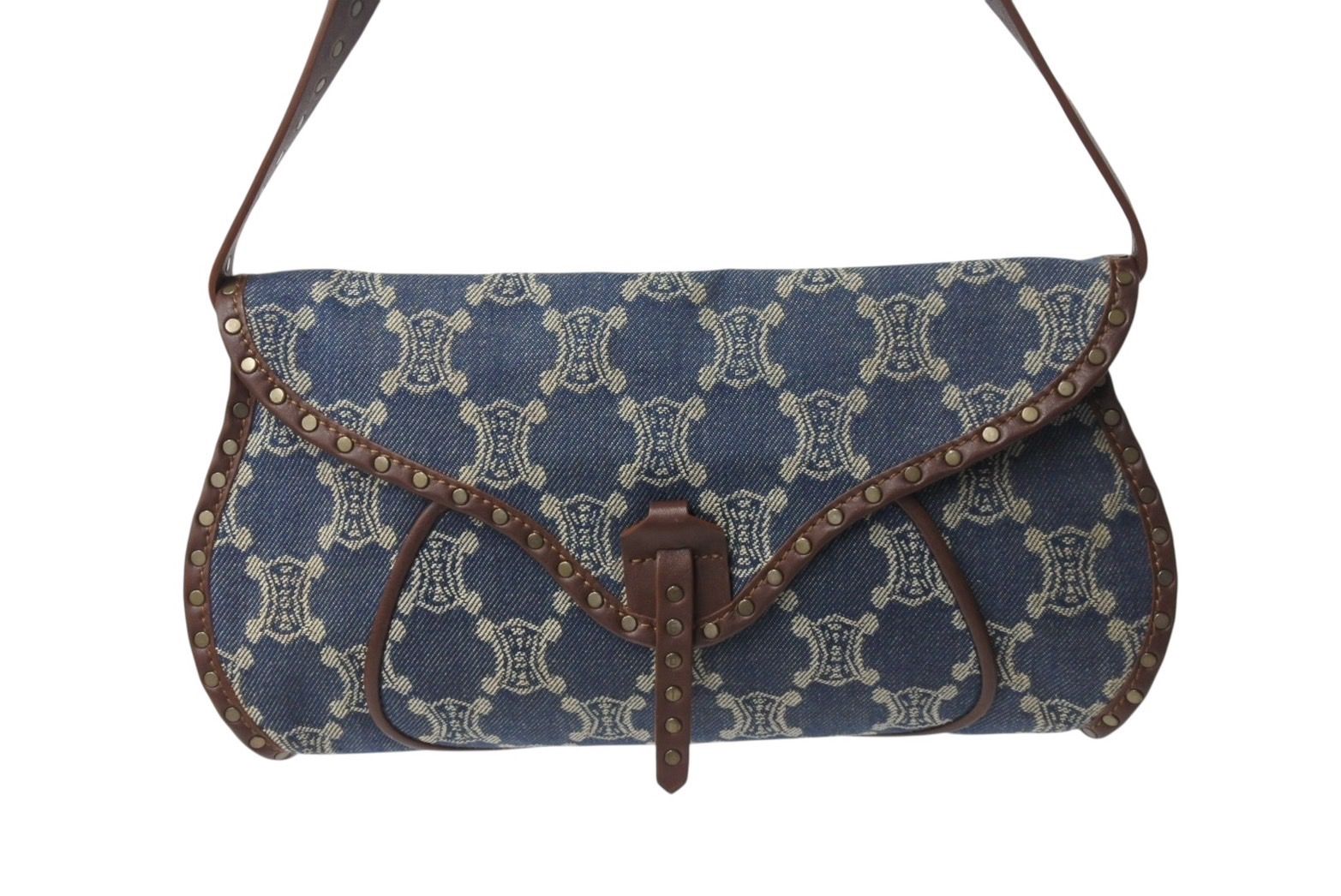 CELINE セリーヌ ワンショルダーバッグ マカダム柄 CE00/14 キャンバス