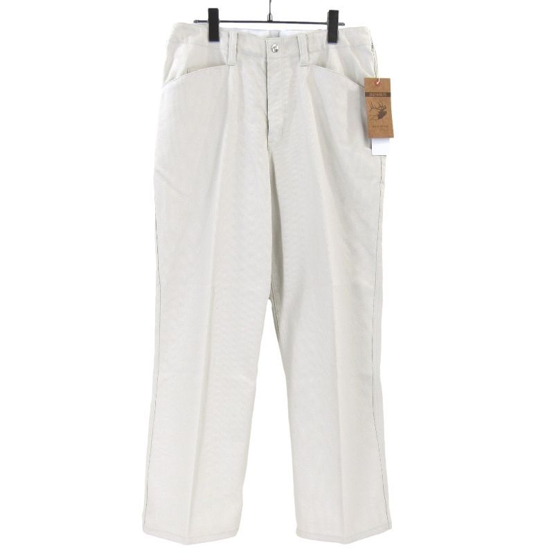 ♥ ANDFAMILYS アンドファミリー WORK PANTS PIQUE PT-2503804 OG-70 ワークパンツ コットン ベージュ BG 32 タグ付き 65008601