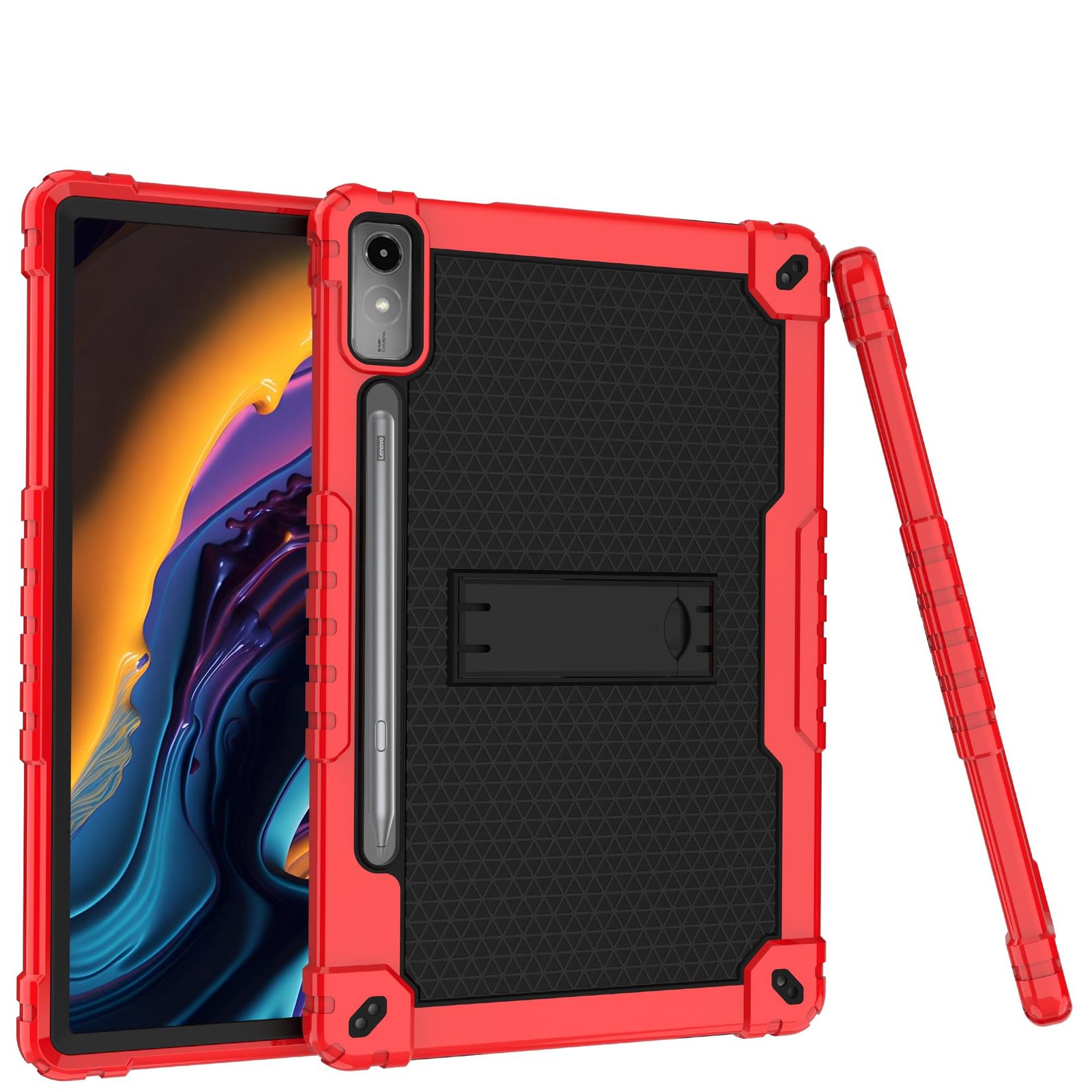 Doemoil ケース Lenovo Tab P12 12.7インチタブレットケース、高耐久