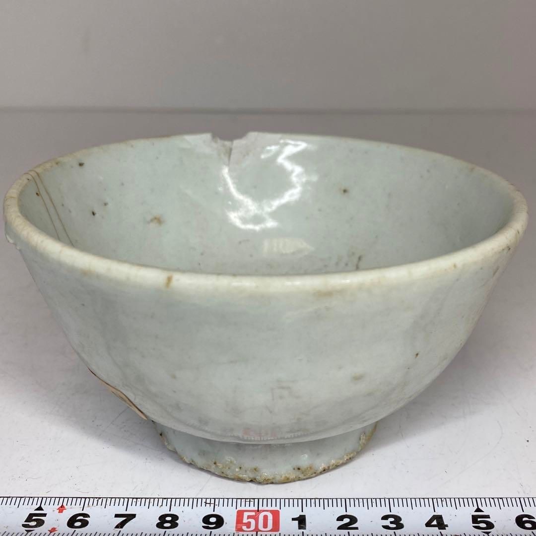 朝鮮古美術　李朝白磁茶碗　O 直径12.4cm 東H5-0903③タサチ 朝鮮古美術 李朝白磁茶碗 O 直径12.4cm 東H5-0903③タサチ - メルカリ