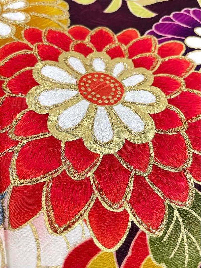 振袖 豪華 刺繍 金彩 紋意匠 身丈167cm 撥水加工済 - メルカリ