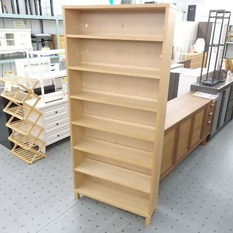 無印 オーク材薄型ラック ワイド大 奥行22cm 本棚 オープンラック MUJI