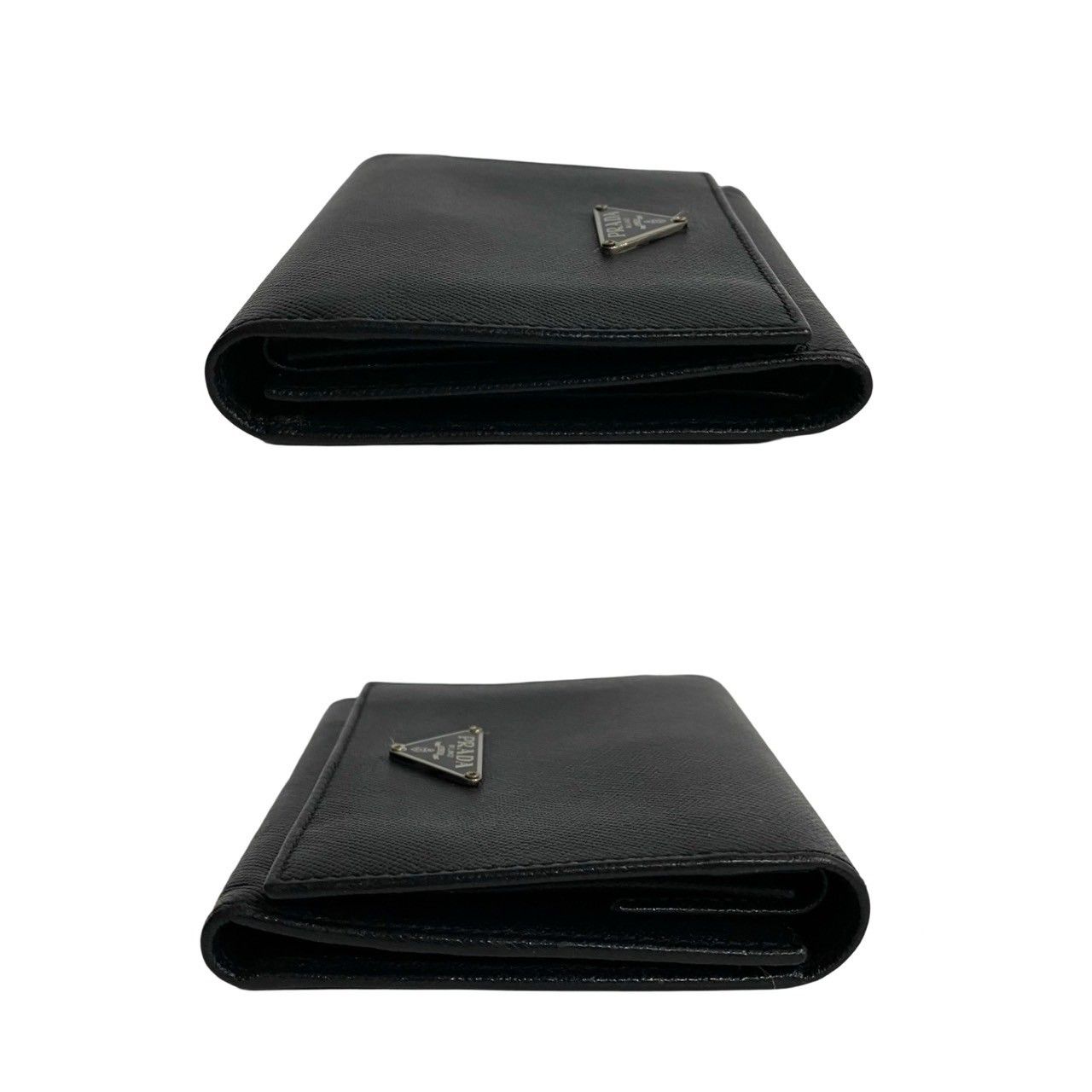 極美品✨ PRADA プラダ 三つ折り財布 サフィアーノ ブラック 黒 三角ロゴ 楽天市場】極美品 プラダ PRADA 三角ロゴ 三つ折り財布 サフィアーノ