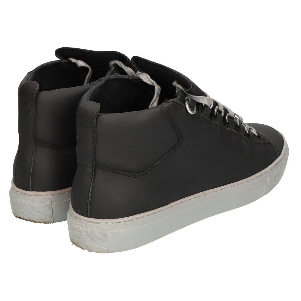 BALENCIAGA バレンシアガ ARENA アリーナ レザー ミッドカッドスニーカー ブラック/グレー 341760 BALENCIAGA (バレンシアガ) ARENA アリーナ レザー ミッドカッド