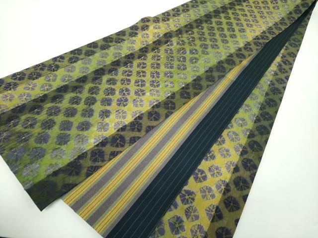 平和屋着物○菅原工房 菅原結作 漢方染紬 全通柄袋帯