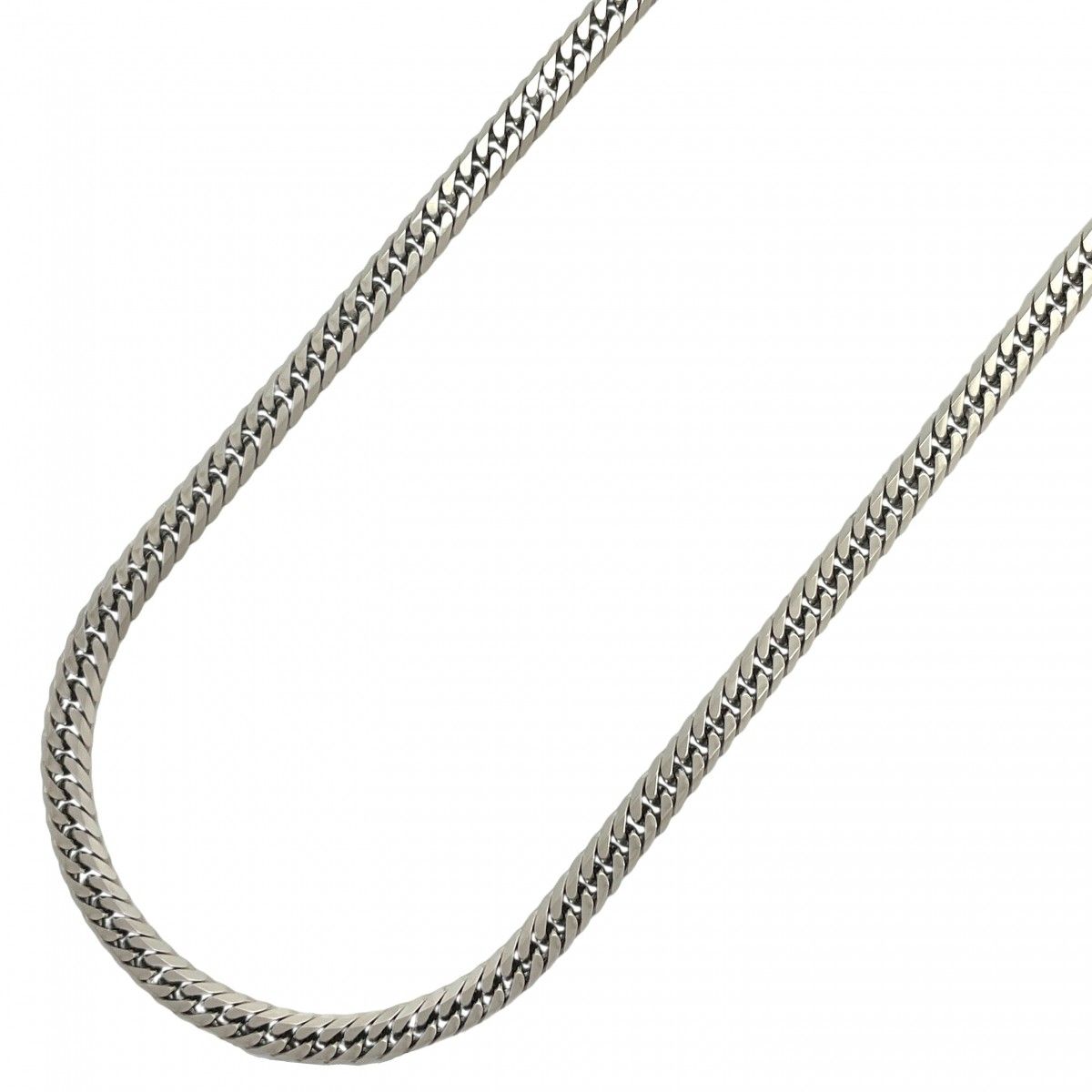 5khe012】喜平 ネックレス Pt850 プラチナ 6面 ダブル 50.7cm 30.2g  