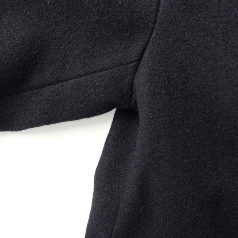 パラスパレス ノーカラー コート ジャケット メルトンコート