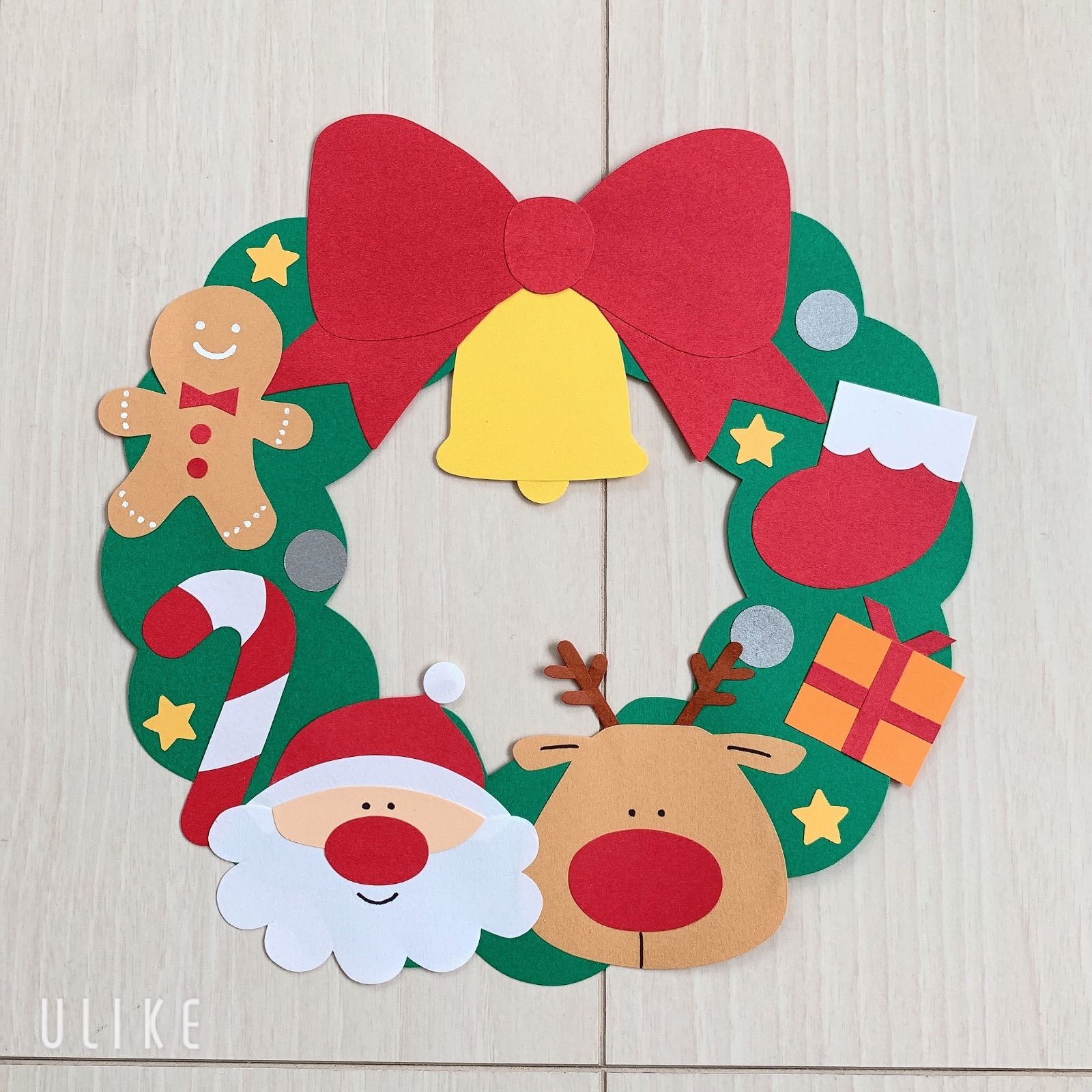 壁面飾り クリスマスリース 12月 - メルカリ
