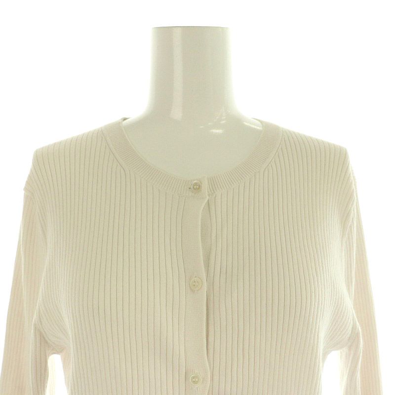 セオリー Theory 23SS Steady Cotton Crew Neck Cardi リブ