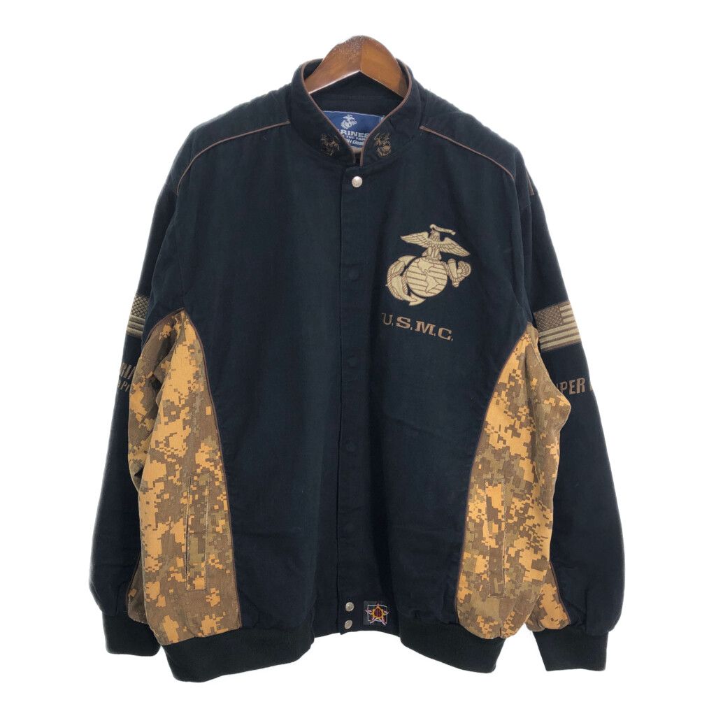 JH DESIGN ジェーエイチデザイン レーシングジャケット USMC ブラック 