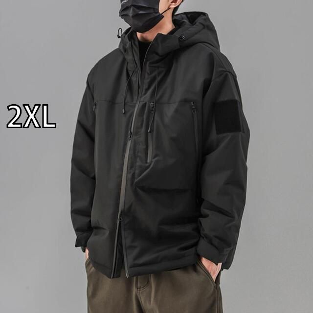 2XL メンズ ファッション 服 男性用 オシャレ シンプル 大人 かっこいい 大きいサイズ ストリート 紳士服 綿 厚手 ジャケット 多機能 綿 コート ゆったり 綿 ジャケット 綿 コート トップス