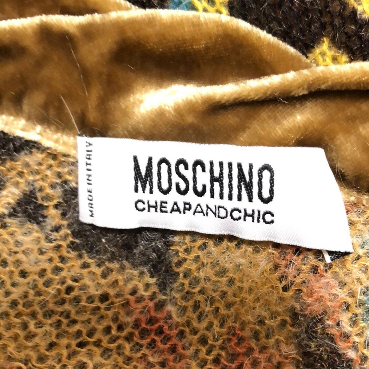 MOSCHINO CHEAPANDCHIC グリーンカーディガン MOSCHINO CHEAPANDCHIC