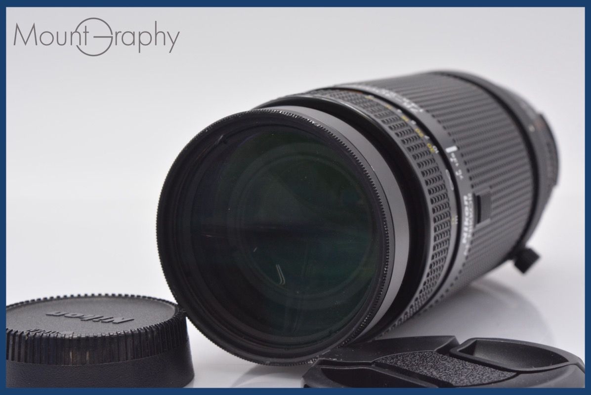 上 ニコン Nikon AF NIKKOR 75-300mm F4.5-5.6 前後キャップ-レンズフィルター付 完動 同梱可 am271