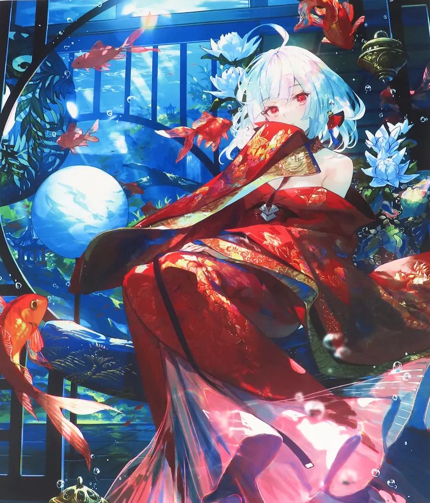 【数々のアワードを受賞】 中古】雑貨 金魚姫(藤ちょこ) ファンダムアート(アートボード 絵画