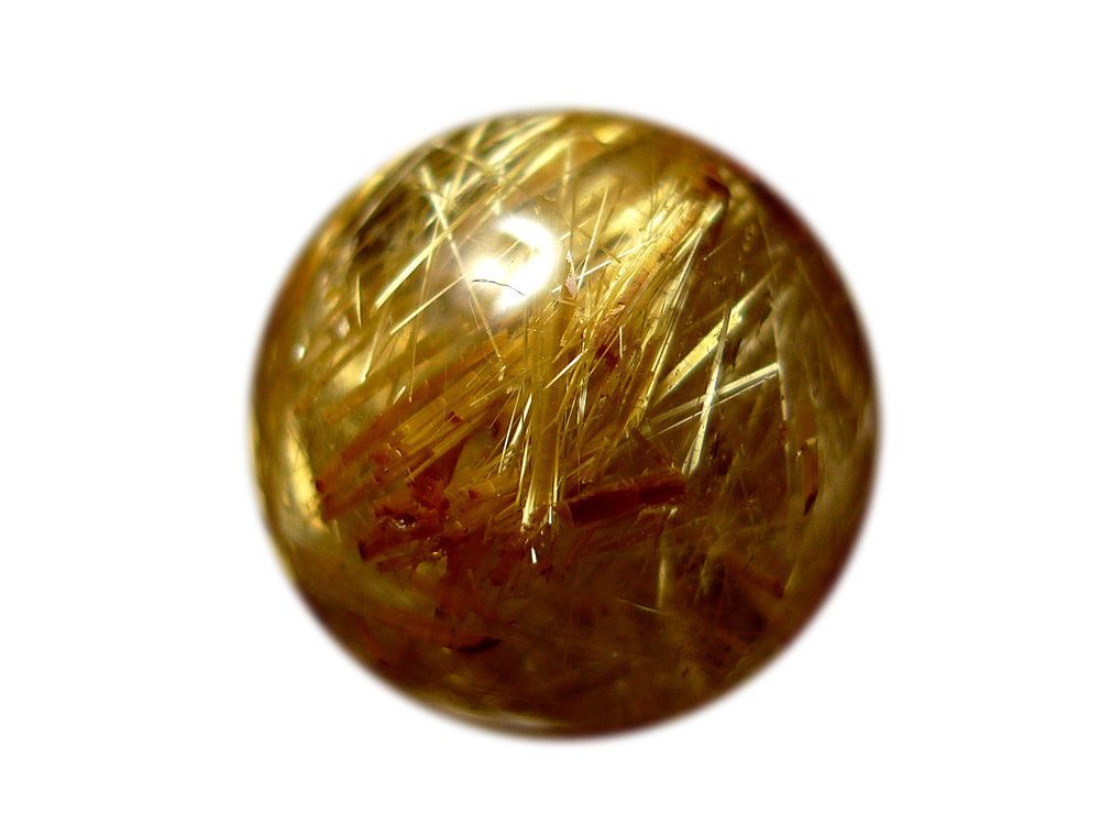 「1点もの 現品」 1粒売り ゴールドルチルクォーツ 13mm タイチンルチル パワーストーン バラ売り 天然石 パワーストーン