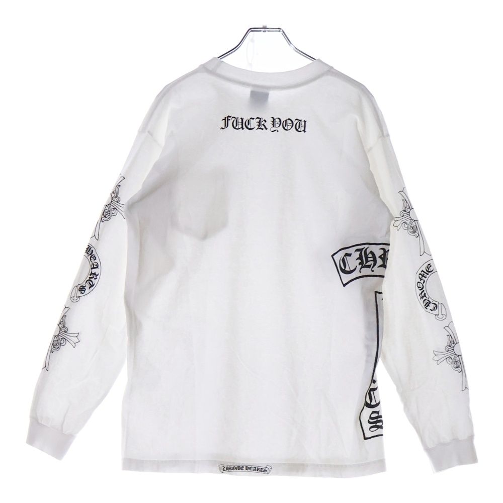 Chrome Hearts ロングスリーブカットソー ホワイト CHROME HEARTS (クロムハーツ) OLD T BAR オールド Tバー