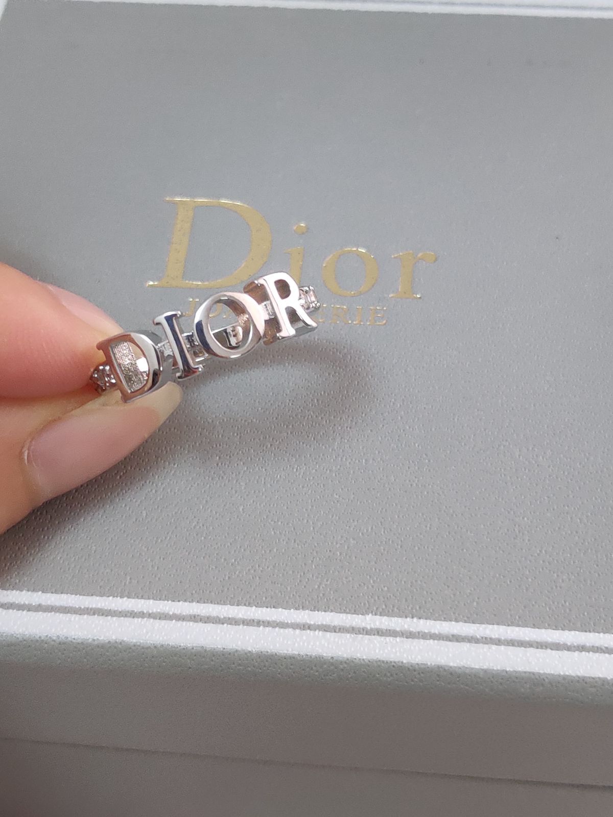 [正規品 新品未使用]DIORクリスチャンディオール メタルクリスタルリング ❤️ クリスチャンディオール✨Dior リング✿指輪 ♡DIOR メタル