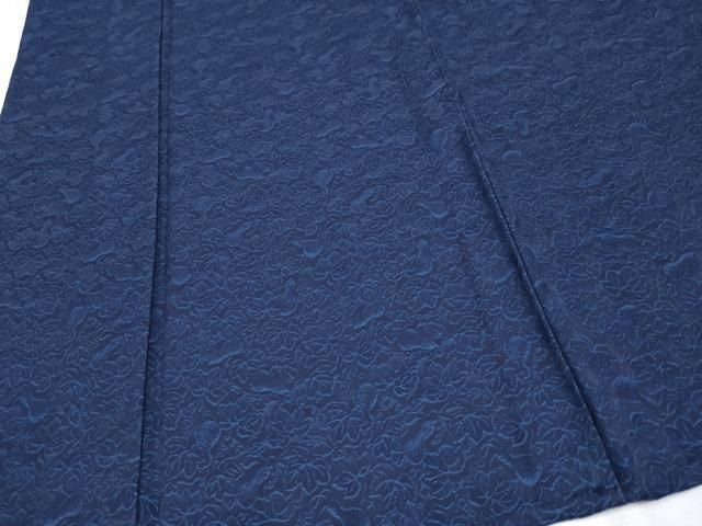 平和屋本店■極上　本藍　小紋　単衣　瓢箪蔦の葉文　逸品　未使用　CYAA1982s5 平和屋本店□極上 本藍 小紋 単衣 瓢箪蔦の葉文 逸品 未使用